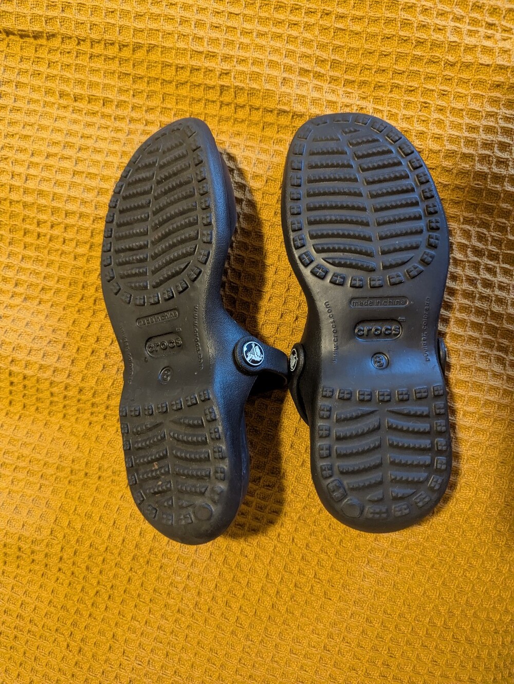Crocs Women’s Black Slide Sandals, 8 - Picture 3 of 4